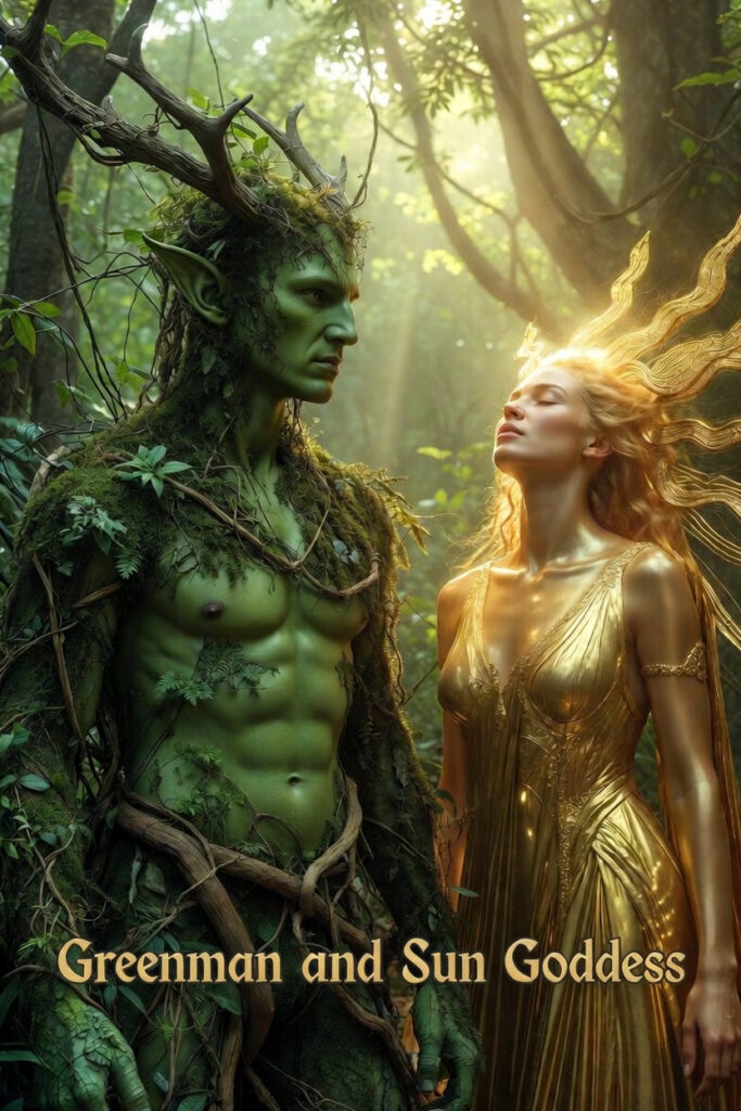 Goddess and Greenman Sex Scene, Beltane Sex Ritual, Spring Sexual Rite, MarriagesSexiestSecret.com, Sex Theatre, BDSM and Beltane, D|s-M Couple's Ideas and Inspirations